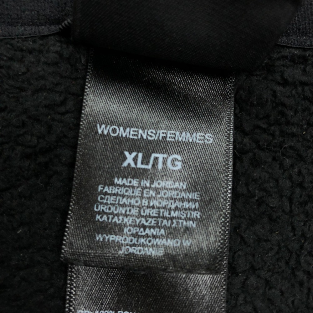 The North Face Osito Fleece Jacket Womens XL Black Full Zip Soft Fuzzy Coat - Picture 4 of 10